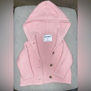 Hooded pink sweater